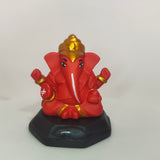 Small Red Ganesh with black asan