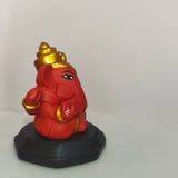 Small Red Ganesh with black asan