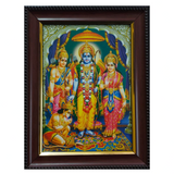 Ram Darbar Framed Picture - Home Mandir & Puja Room Frame for home mandir