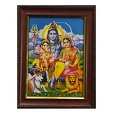 Shiv Parivar Framed Picture - Home Mandir & Puja Room Frame for home mandir