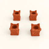 Decorative Sacred Symbol Diya (Set of 4)