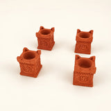 Decorative Sacred Symbol Diya (Set of 4)