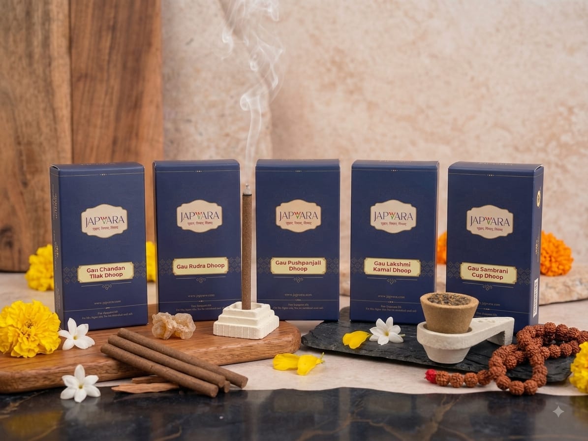 Gau Dhoop 4 + Gau Sambrani Dhoop cup 7 pcs - 400 gm