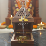 Dhup Daan - Elegant Smoke from Brass Bowl
