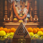 Dhup Daan with Smoke - Front View